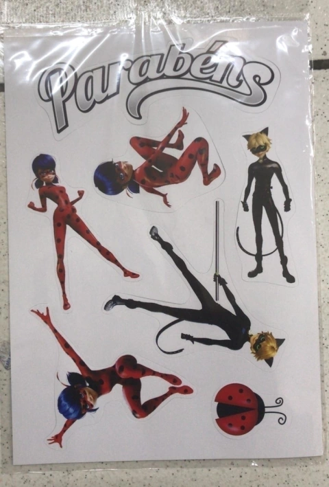 Topper Para Bolo Miraculous