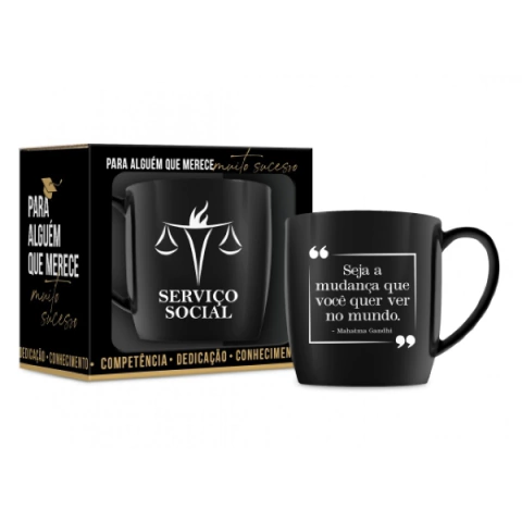Caneca 300ml Cursos Serviço Social - Brasfoot