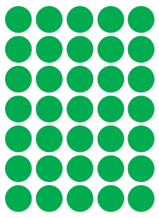 ETIQUETA MULTIUSO RED R.6001VD VERDE 0,19MM CX210 COLACRIL