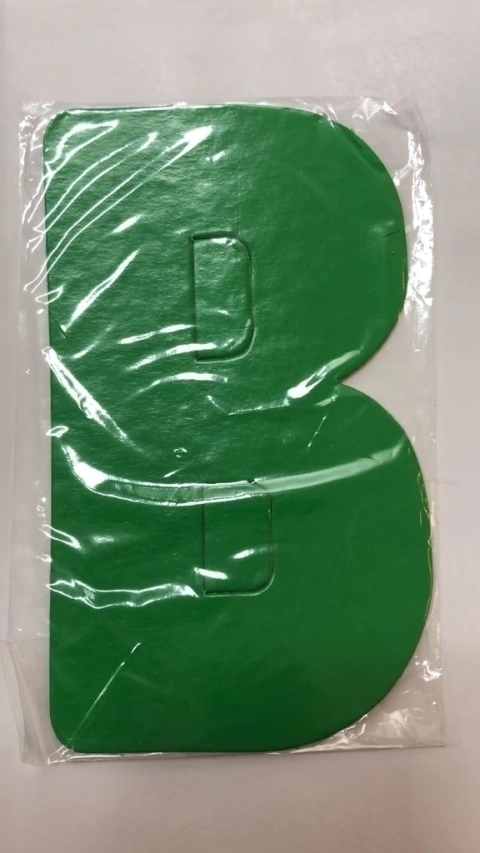 Letra B verde escuro Kaixote