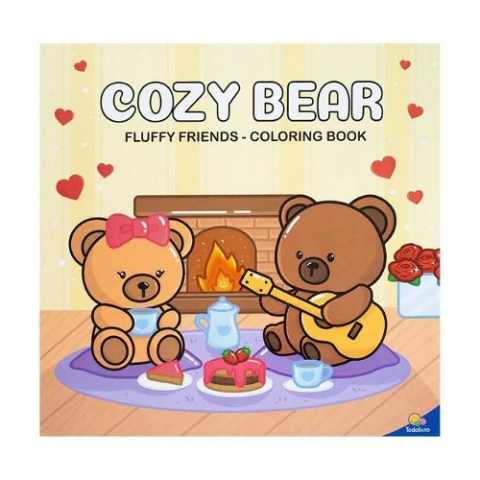 Livro Colorir Fluffy Friends: Cozy Bear - Todolivro
