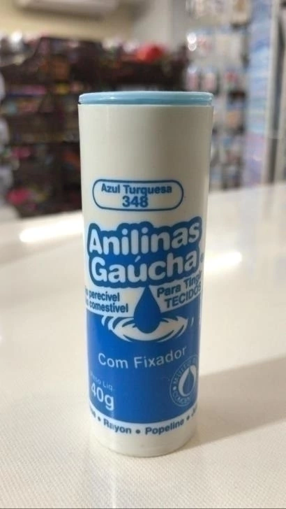 Anilina Gaúcha 348 Azul Turquesa