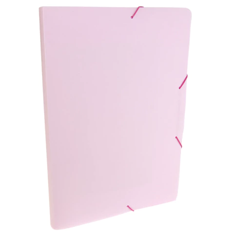 Pasta com elástico serena linho 2cm Rosa Pastel Dello R0247