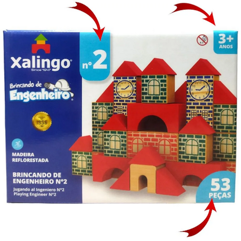 Jogo Brincando de Engenheiro N°2 - Xalingo