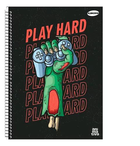 Caderno Capa Dura São Domingos KBOM! Masculino 96 Folhas
