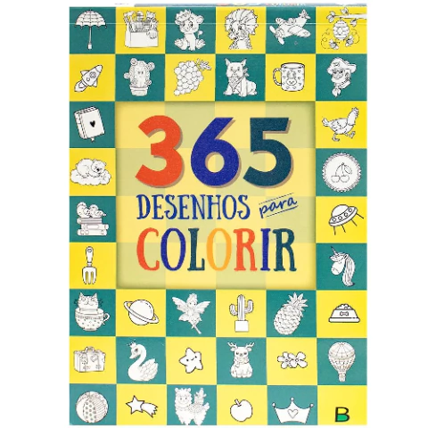 Livro 365 Desenhos Para Colorir - Brasileitura
