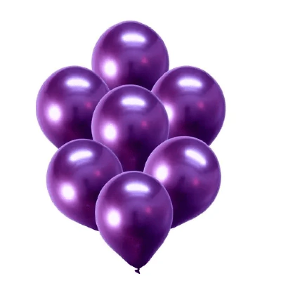 Balão N°9 Cromado Roxo c/25 Art-Latex