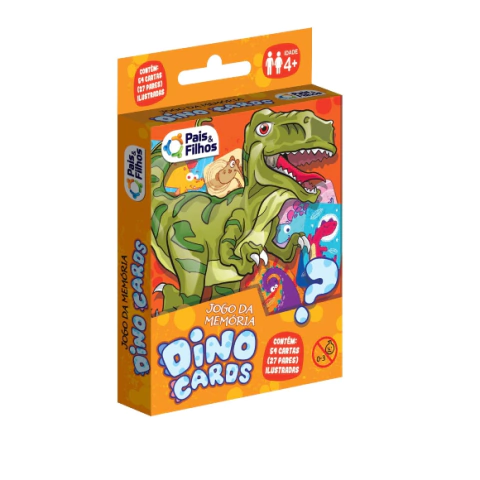 Jogo Da Memória Dino Cards - Pais e Filhos