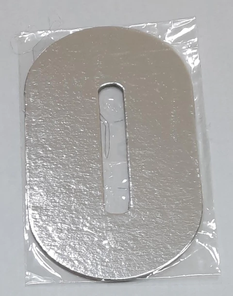 Número 0 Laminado Prata Kaixote