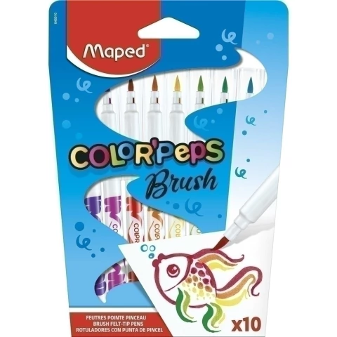 Caneta Hidro Color Peps Brush C/10 - Maped