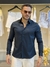Camisa Calvin Klein Manga Longa Slim Fit CK Bordado Masculino