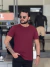 Camiseta Acostamento Casual Elastano Masculino