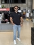 Polo Armani Exchange Lettering Assinatura no Peito Masculino - Loja Mr. Boss