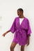 Kimono Ayumi Lese ROXO - Umê Kimonaria - Kimonos e Pijamas