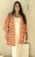 Kimono Oversized Estampa Quadrili na internet