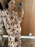 Pijama manga longa Triângulos