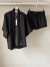 Conjunto Koya Linho Puro Preto - comprar online
