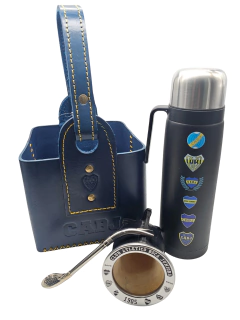 Combo canasta premium BOCA con bombilla alpaca - comprar online