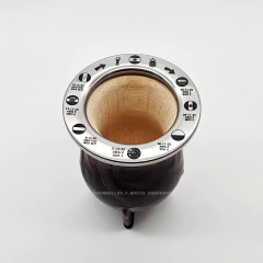 Mate camionero premium grabado a laser en la virola (virola ACERO)