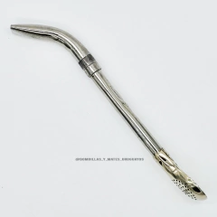 Bombilla Pico De Loro Caño Grueso De Alpaca Cincelada - comprar online