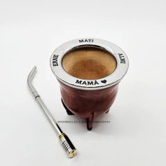 Combo Camionero premium GRABADO con bombilla BAÑADA DIA DE LA MADRE