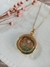 Colar - Cápsula Redonda (dourado - corrente 45 cm) - Loz Acessórios - Relicários Personalizados e Semijoias