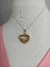 Colar - Cápsula Coração (dourado - corrente 60 cm) - loja online