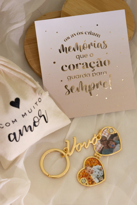 Kit Chaveiro Relicário - Vovó