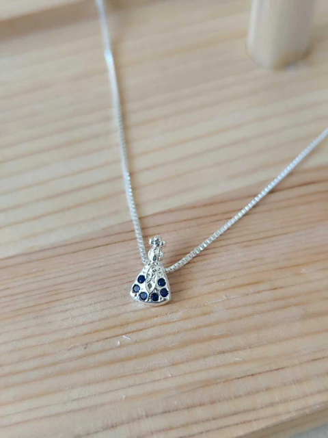 Colar Semijoia - Nossa Senhora Aparecida Cravejada com Zircônias - comprar online