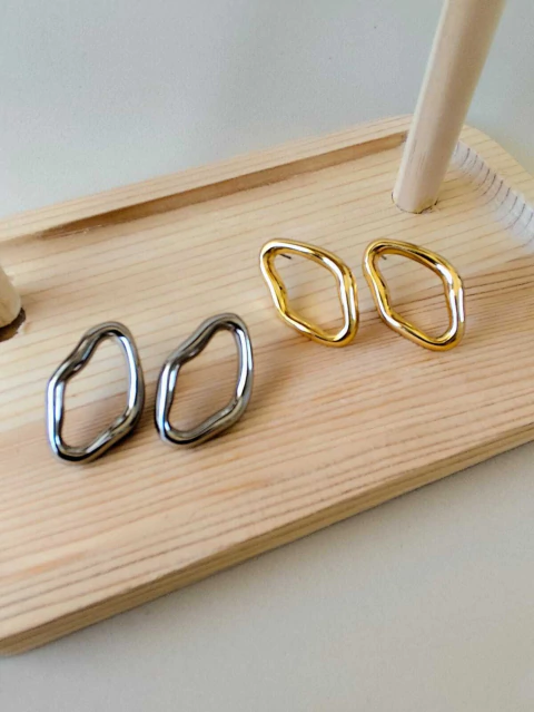 Brincos Banhado - Orgânico Oval - comprar online