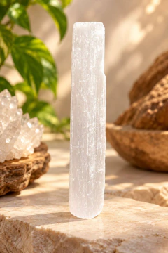 Barra de Selenita Branca Bruta - comprar online