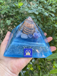 Quéops Apatita Azul - Orgonite na internet