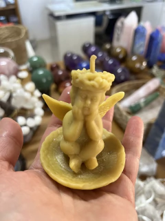 Vela decorativa Cera de Abelha - Anjo - loja online
