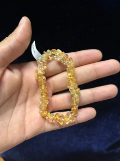 Pulseira de Citrino Amarelo na internet