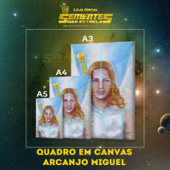 Quadro Canvas - Arcanjo Miguel - Sementes das Estrelas