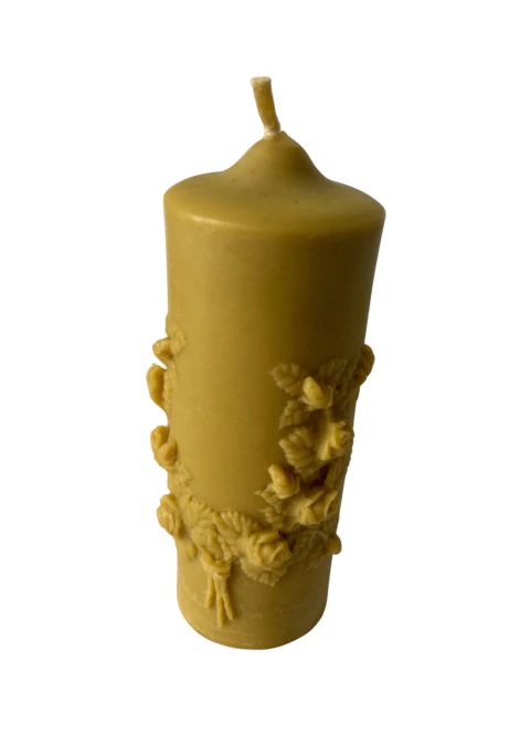 Vela Decorativa Cilíndrica Cera de Abelha