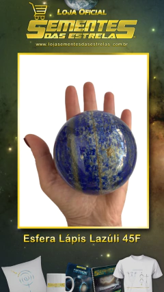 Esfera - Lápis Lazúli 45F - Sementes das Estrelas