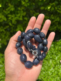 Colar de Pedras Naturais de Pedra Estrela - Sementes das Estrelas