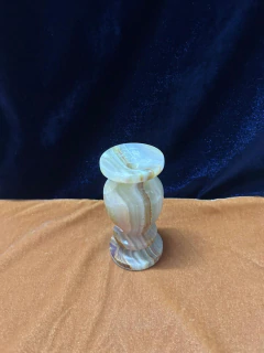 Mini Vaso de Alabastro em Ônix - 04F.3 - Sementes das Estrelas