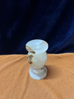 Mini Vaso de Alabastro em Ônix - 04F.4 - Sementes das Estrelas