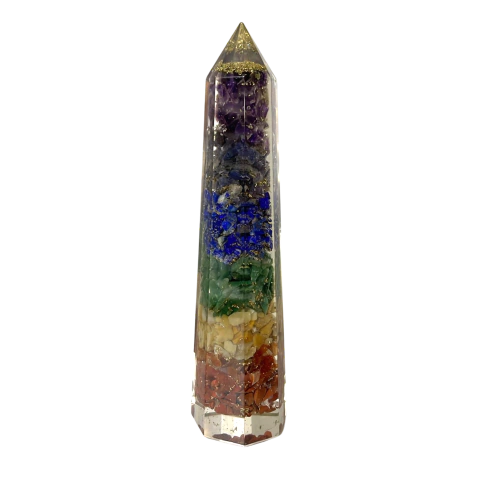 Obelisco Orgonite dos 7 Chakras - comprar online