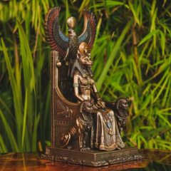 Escultura Deusa Sekhmet 27cm - Sementes das Estrelas