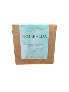 Vela Aromática de Esmeralda perfumada com Flor de Bambu - comprar online