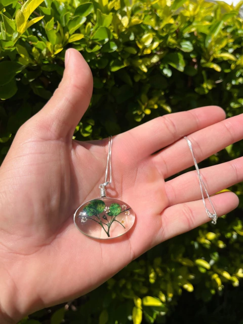 Biojóia Pingente Plantas Naturais - 01 - comprar online