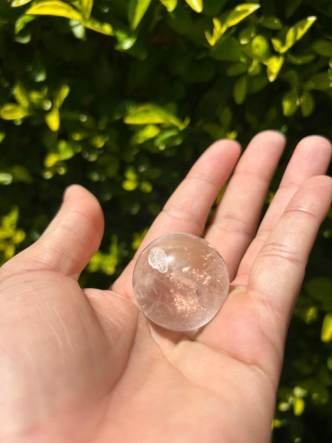 Mini Esfera de Cristal Transparente