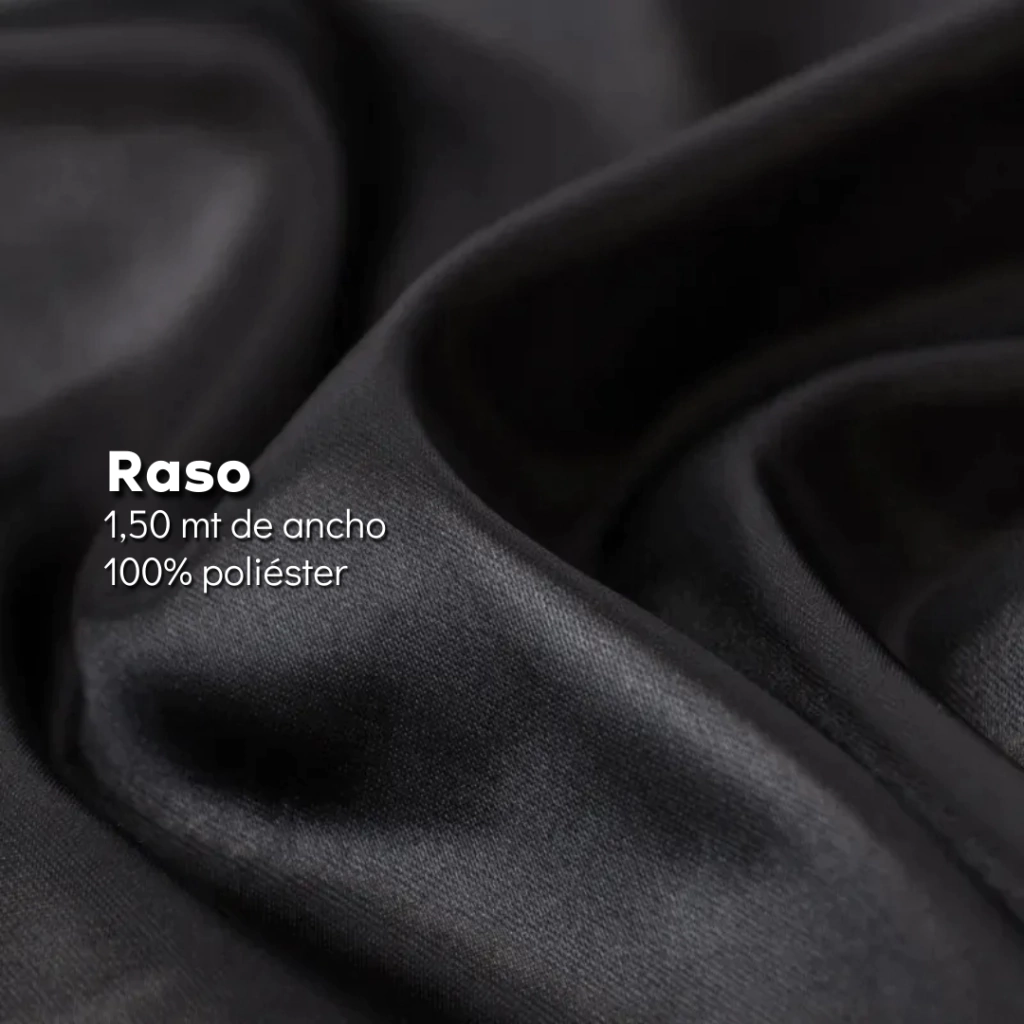 Raso común 1,50 Negro