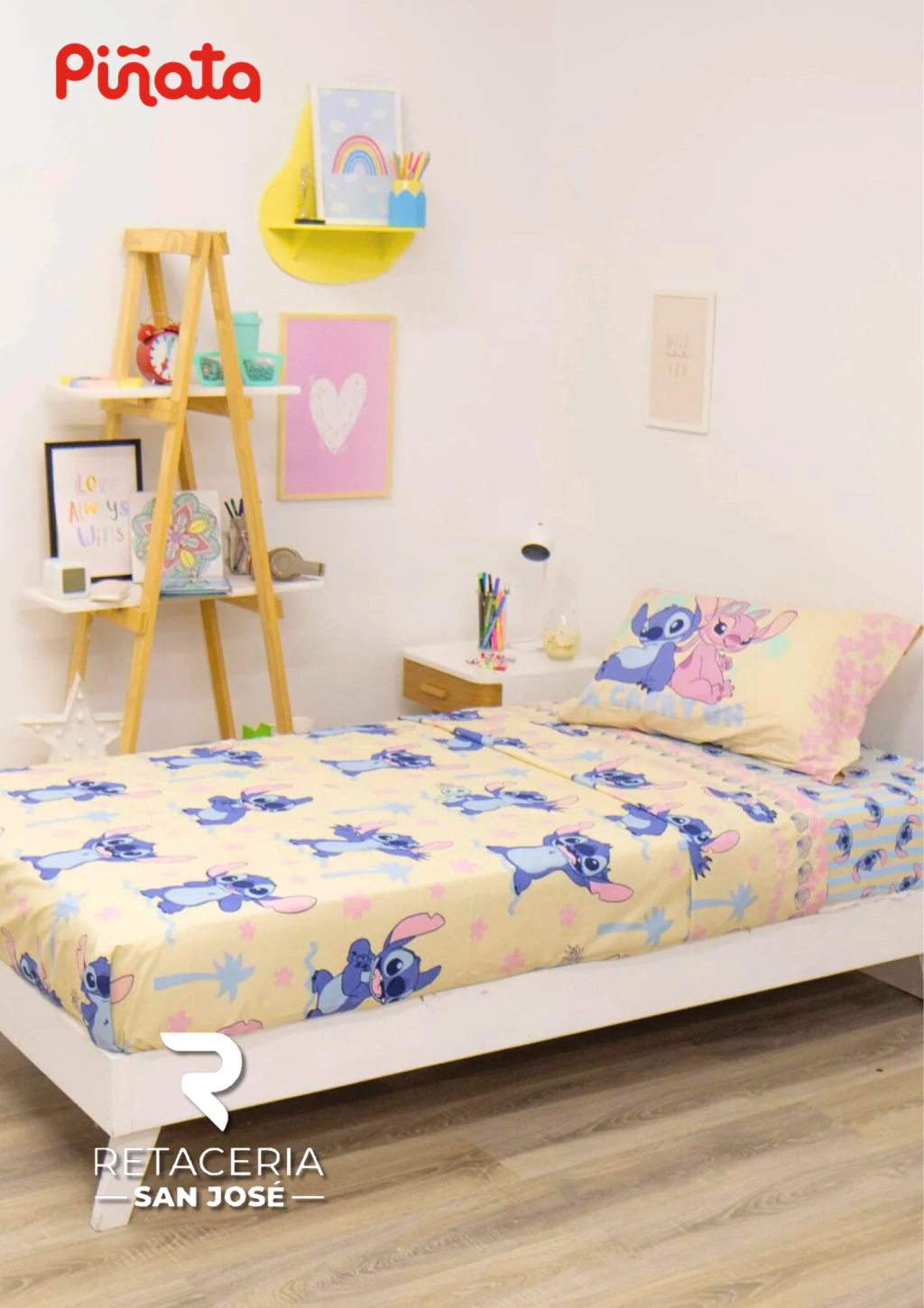 Sabanas Stitch 1 1/2 plaza - Piñata