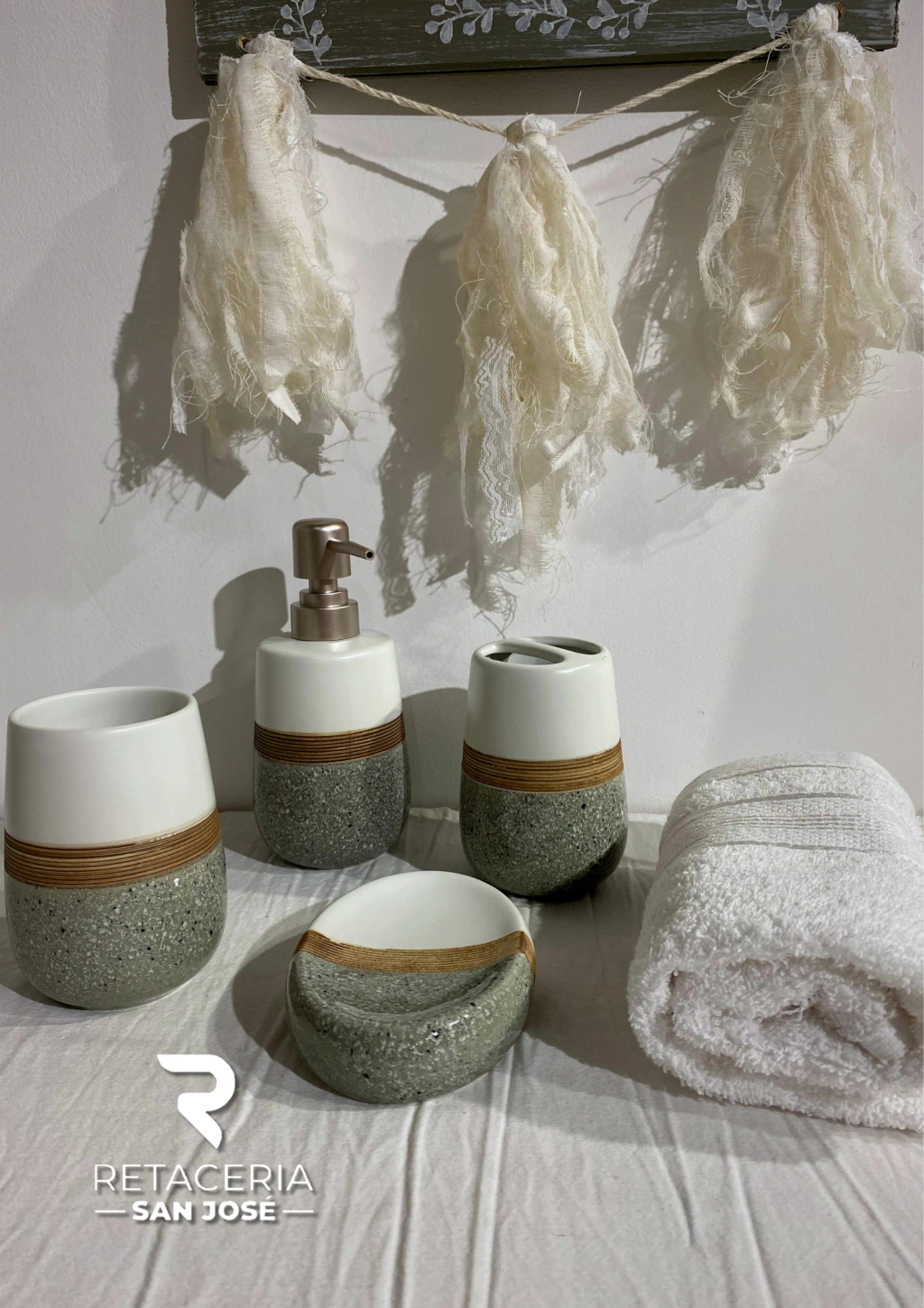 Set de Baño Nórdico de 4 Piezas
