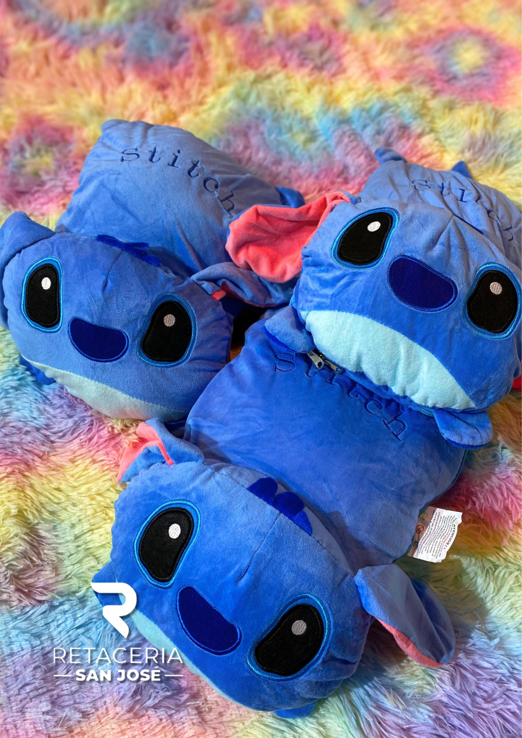 Peluche 2 en 1 Stitch - Almohada + Manta