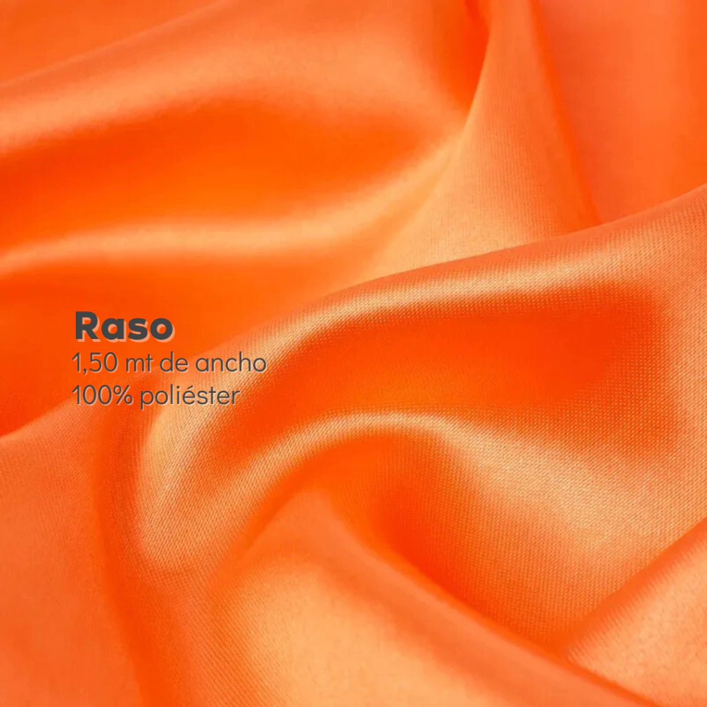 Raso comun 1,50 Naranja Fluo